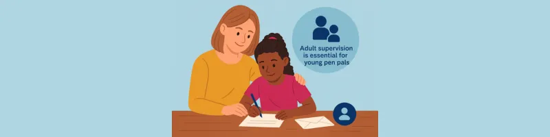 Teaching children about pen pal safety