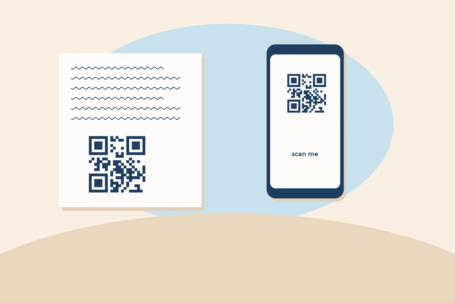 QR codes and digital elements that complement physical pen pal gifts