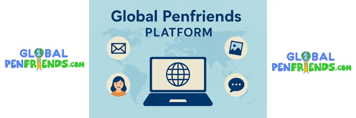 Global Penfriends platform supporting both postal and email pen pal relationships