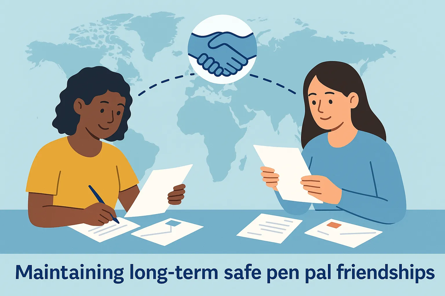 Maintaining long-term safe pen pal friendships