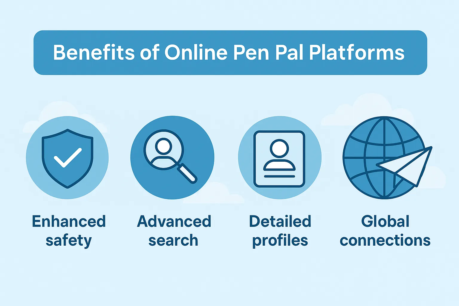 Benefits of using dedicated online pen pal platforms for safety
