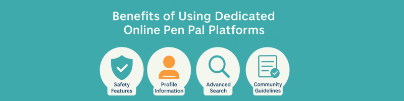 Security features and safety tools on legitimate pen pal platforms