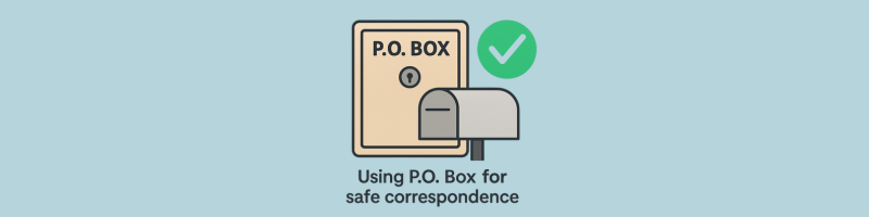 Using P.O. Box for safe pen pal correspondence