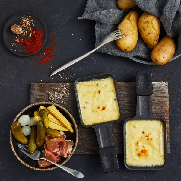 Raclette meal in Switzerland